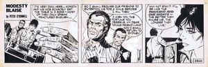 Modesty Blaise daily strip #2566 - The Stone Age Caper art by Enric Badia Romero