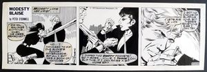Modesty Blaise Daily Strip #4223 art by Enric Badia Romero