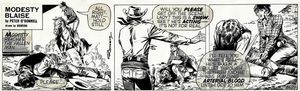 Modesty Blaise daily strip #6529 - Butch Cassidy Rides Again art by Enric Badia Romero