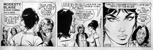 Peter O'Donnell's Modesty Blaise daily 6993 art by Enric Badia Romero