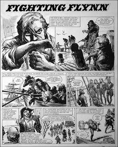 Fighting Flynn - Press Gang (TWO pages) art by Carlos Roume