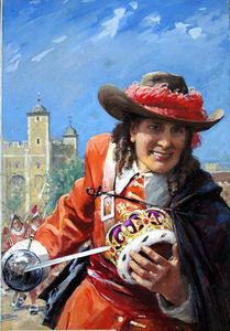 Thriller Picture Library cover #41  'The Man Who Stole the Crown Jewels' art by Septimus Scott
