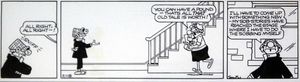 Andy Capp daily strip Sniff  (FRAMED) art by Reg Smythe