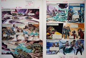 Glutinous Monster Gunk from 'The Return of The Skorpiads' (TWO pages) art by Gerry Wood
