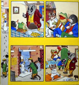 The Wind In The Willows: A Spy In The House art by Peter Woolcock