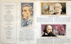 Complete Set of 50 Famous People 1869 - 1969 Cigarette cards in album (1969) by Various