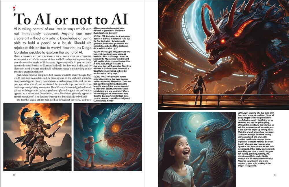 Artificial Intelligence (AI), illustrators issue 44 ONLINE EDITION