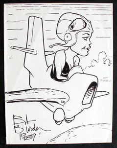 Flying Drawing (SIGNED) (Original) Comic Art