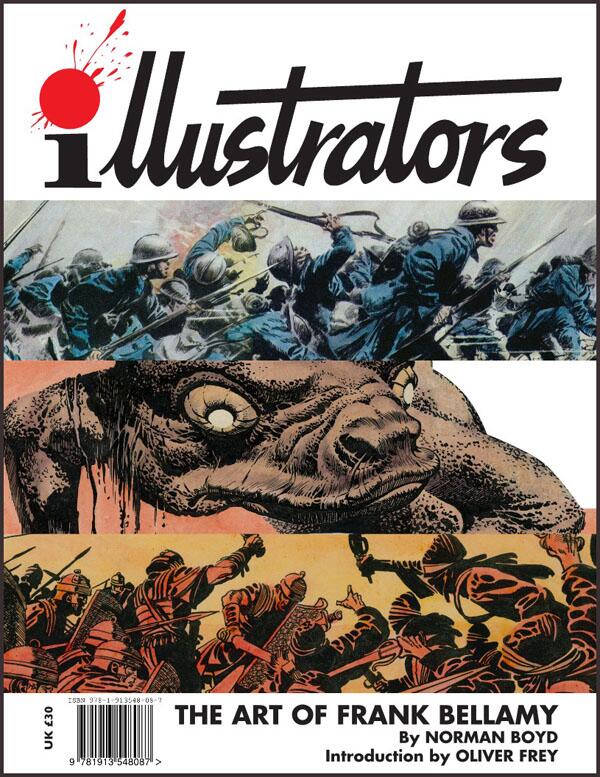 back cover, The Art of Frank Bellamy (illustrators Special #11)