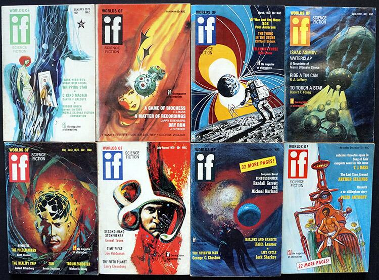 If: Worlds of Science Fiction: 1970 (8 issues)