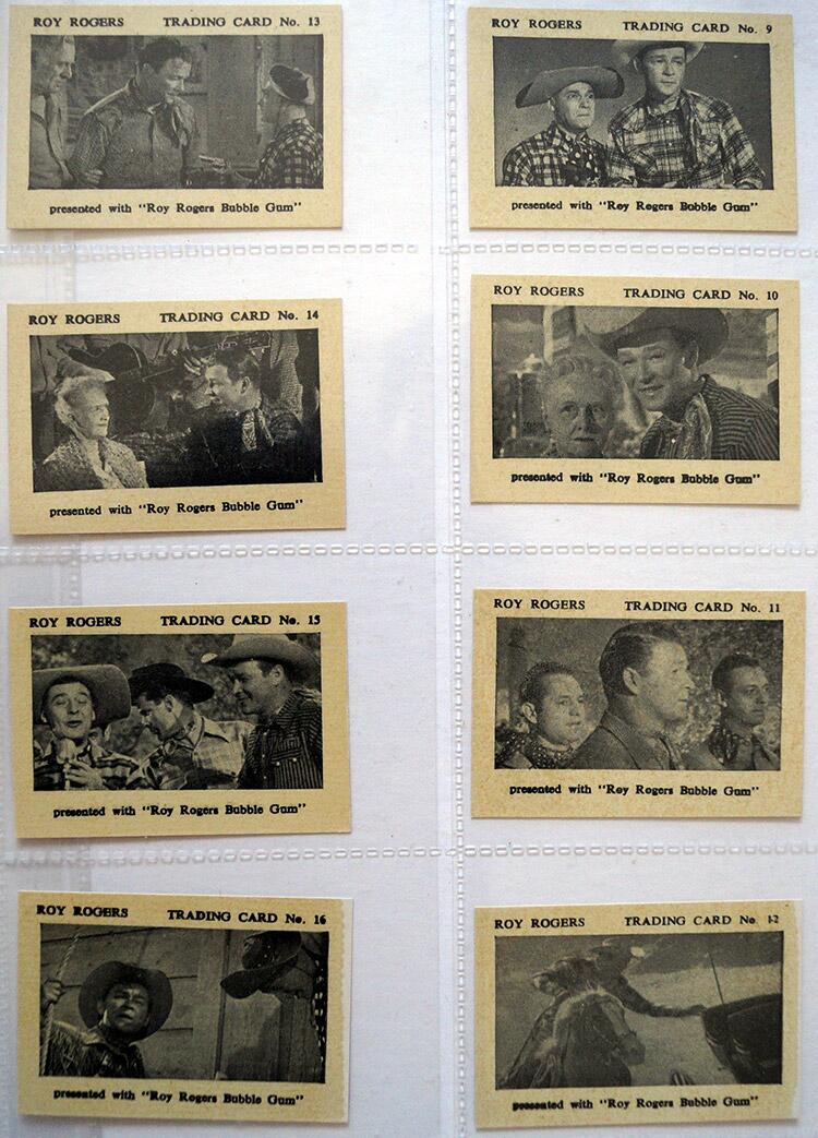 Set of 24 'Roy Rogers' Times Confectionery Bubblegum Trading Cards (1955)