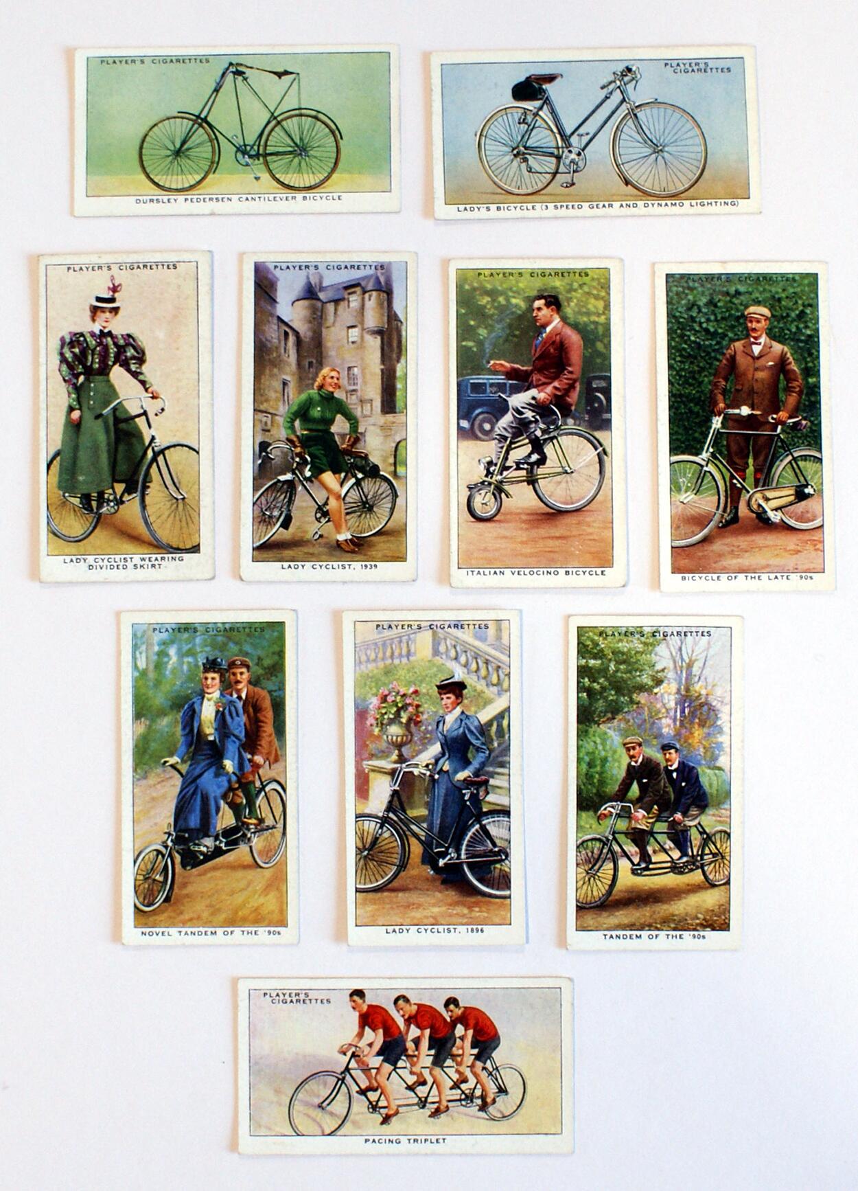 Cigarette Cards: Cycling (10 cards)