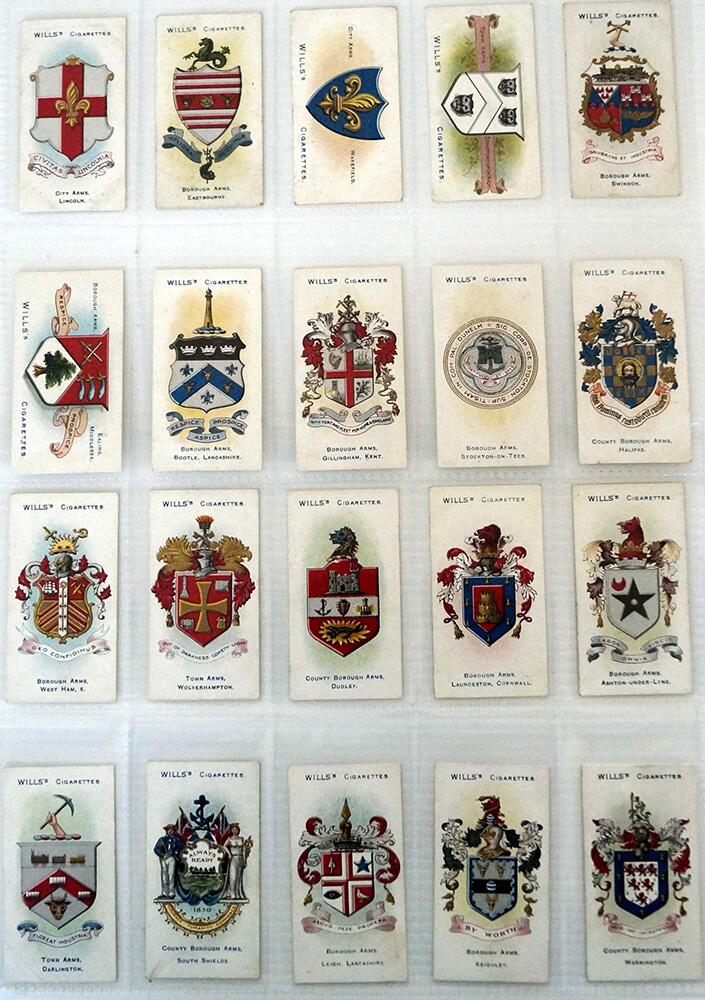Town & City Arms (Boroughs Third series)   Full set of 50 cards (1905)