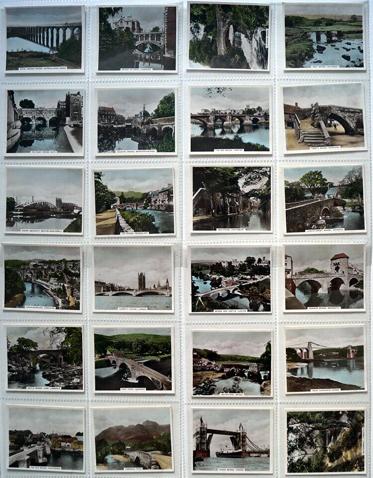 Complete Set of 48 'Views Of Interest' R. & J. Hill Cigarette Cards (1939)