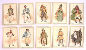 Cigarette Cards: Charles Dickens Characters (Extra-Large) (10 cards)