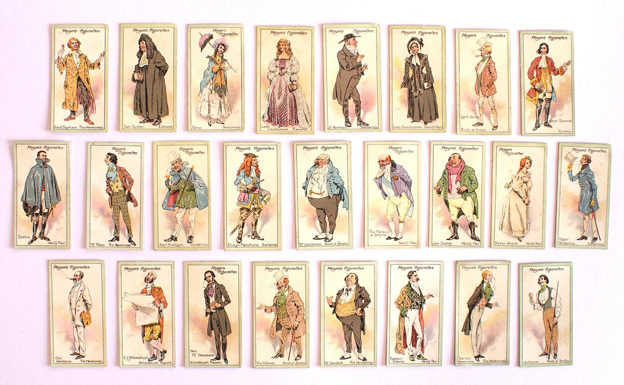 Cigarette Cards: Characters From Thackeray (25 cards)