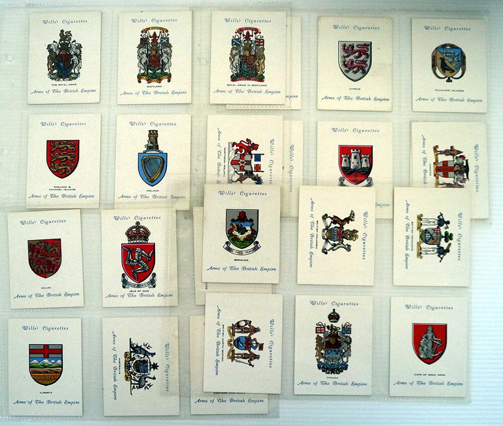 Arms of The British Empire  (First Series)  Set of 25 cards (1931)