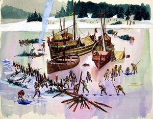 Ice Pirates art by Ron Embleton