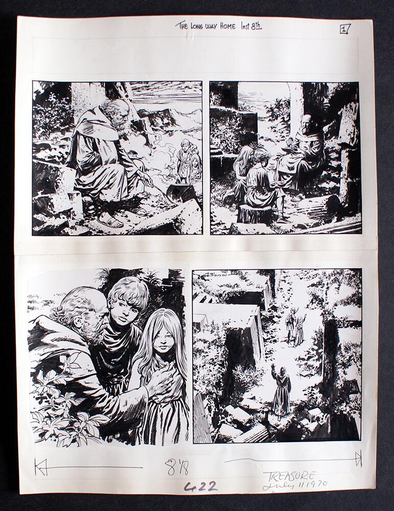 The Long Way Home: Chapter 8: Page 1 art by Jesus Blasco