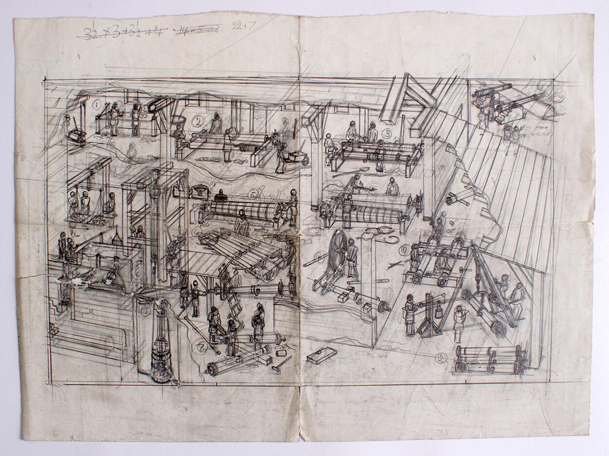 Casting Cannons art by Leslie Ashwell Wood