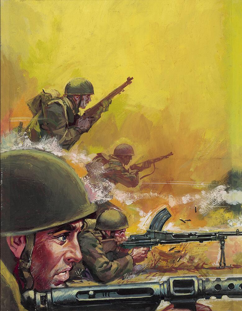 War Picture Library cover #99  'Spearhead' art by Nino Caroselli