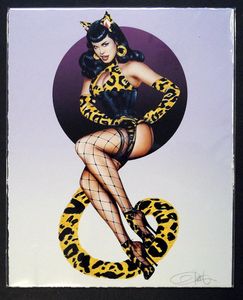 Bettie Page: Tattoo Flash art by Olivia (de Berardinis)