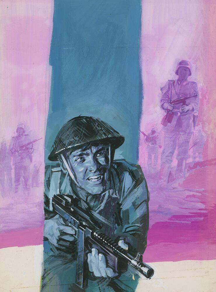 Battle Picture Library cover #5  'The Ghost Battalion' art by Pino Dell'Orco