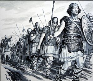King Harold art by F R Exell