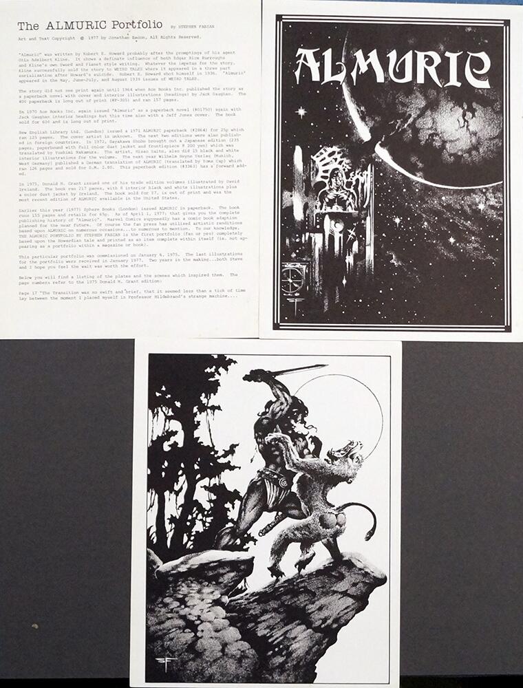 The Almuric Portfolio art by Stephen Fabian