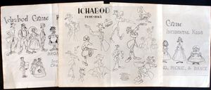 Disney Ozalids: Ichabod Crane (THREE Ozalids) art by Clyde Geronimi and Jack Kinney