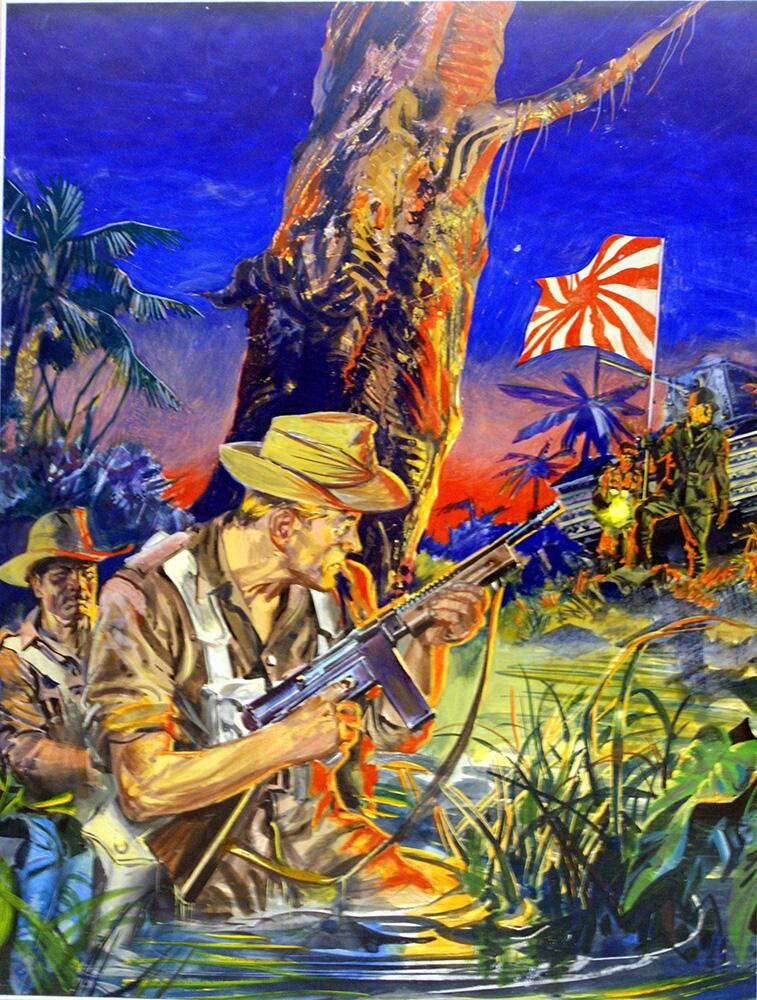 War Picture Library cover #47  'The Green Hell' art by Giorgio De Gaspari