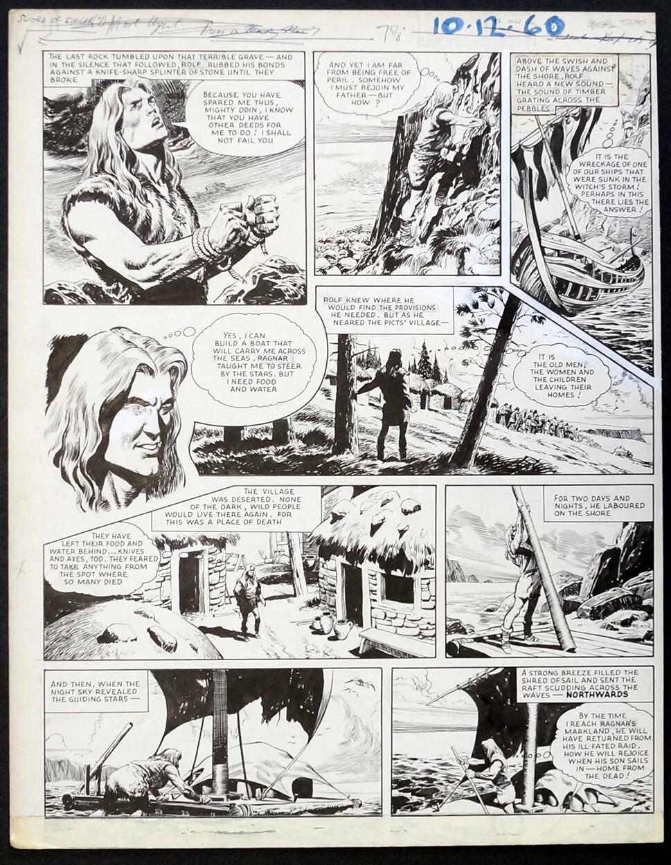 Karl The Viking: 10th December 1960 (Page 2) art by Don Lawrence