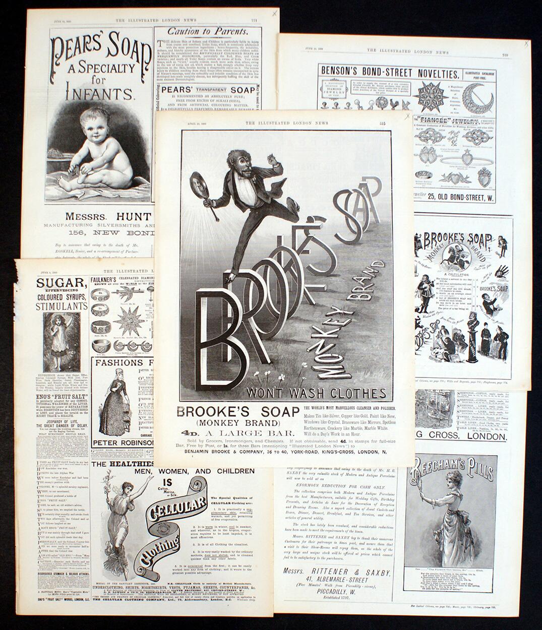 Illustrated London News: Advertising Bundle #4 (5 pages) art by Various Artists