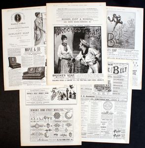 Illustrated London News: Advertising Bundle #9 (5 pages) art by Various Artists