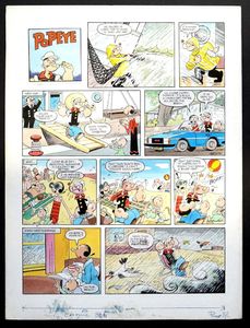 Popeye: A Day At The Beach art by Bill Mevin