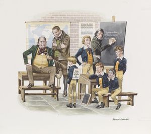 David Copperfield - The Schoolboy art by Ron Embleton