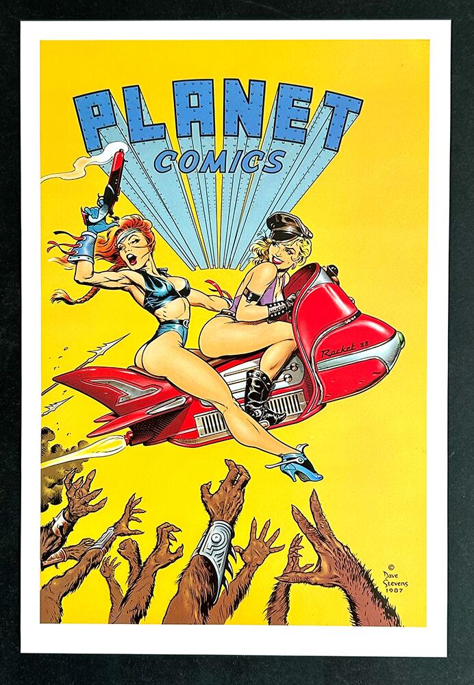 Dave Stevens Planet Comics Cover art by Dave Stevens