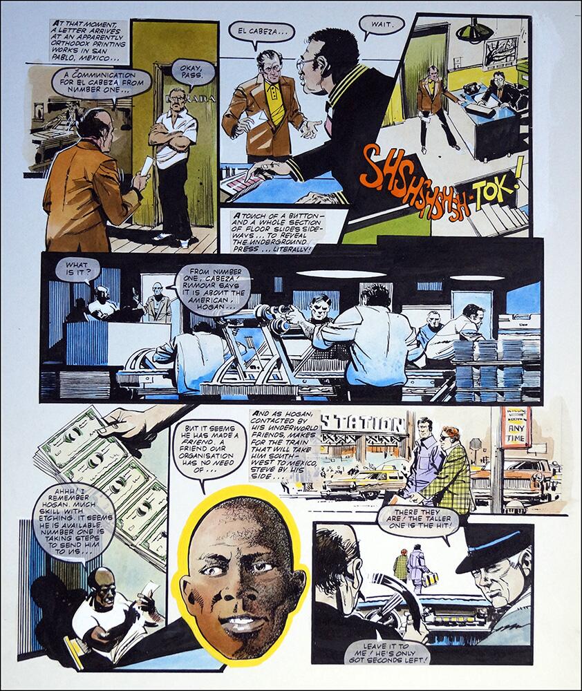 The Six Million Dollar Man - Underground Press art by Martin Asbury