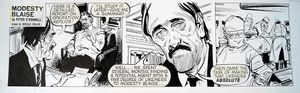 Modesty Blaise daily strip 6422 art by Neville Colvin