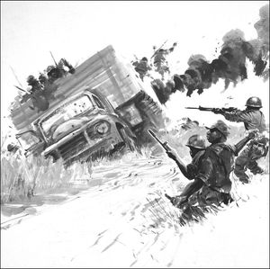 Mercenary Ambush art by Graham Coton