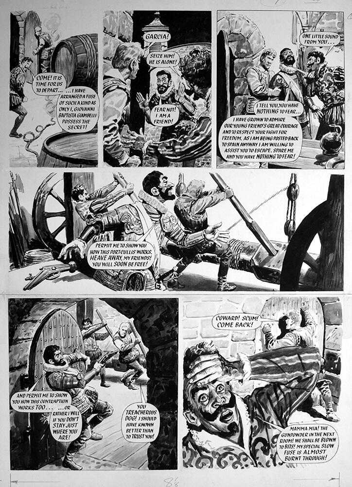 second page of episode art by Cecil Doughty