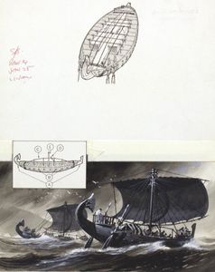 Man Learns To Sail art by Wilf Hardy