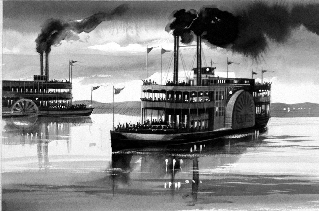 Monarchs of the Mississippi art by Gerry Embleton