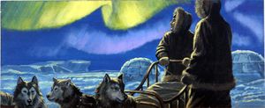 Northern Lights art by Andrew Howat