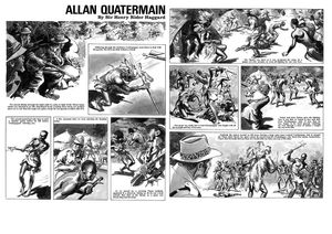 Allan Quatermain Pages 7 and 8 (TWO pages) art by Mike Hubbard