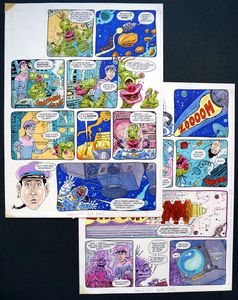 Gilbert The Alien - A Little Space Walk (TWO pages) art by Andy Lanning