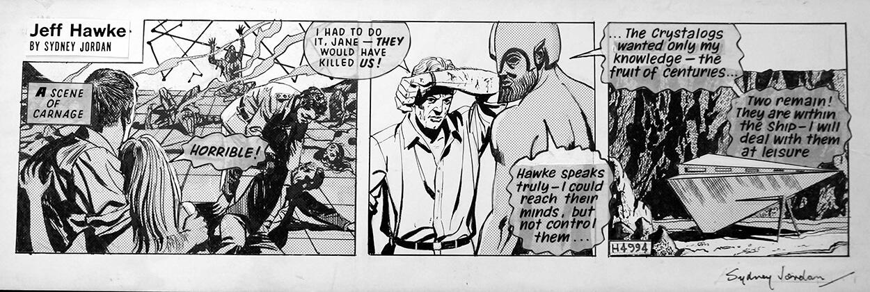 Jeff Hawke daily strip 4994 art by Sydney Jordan
