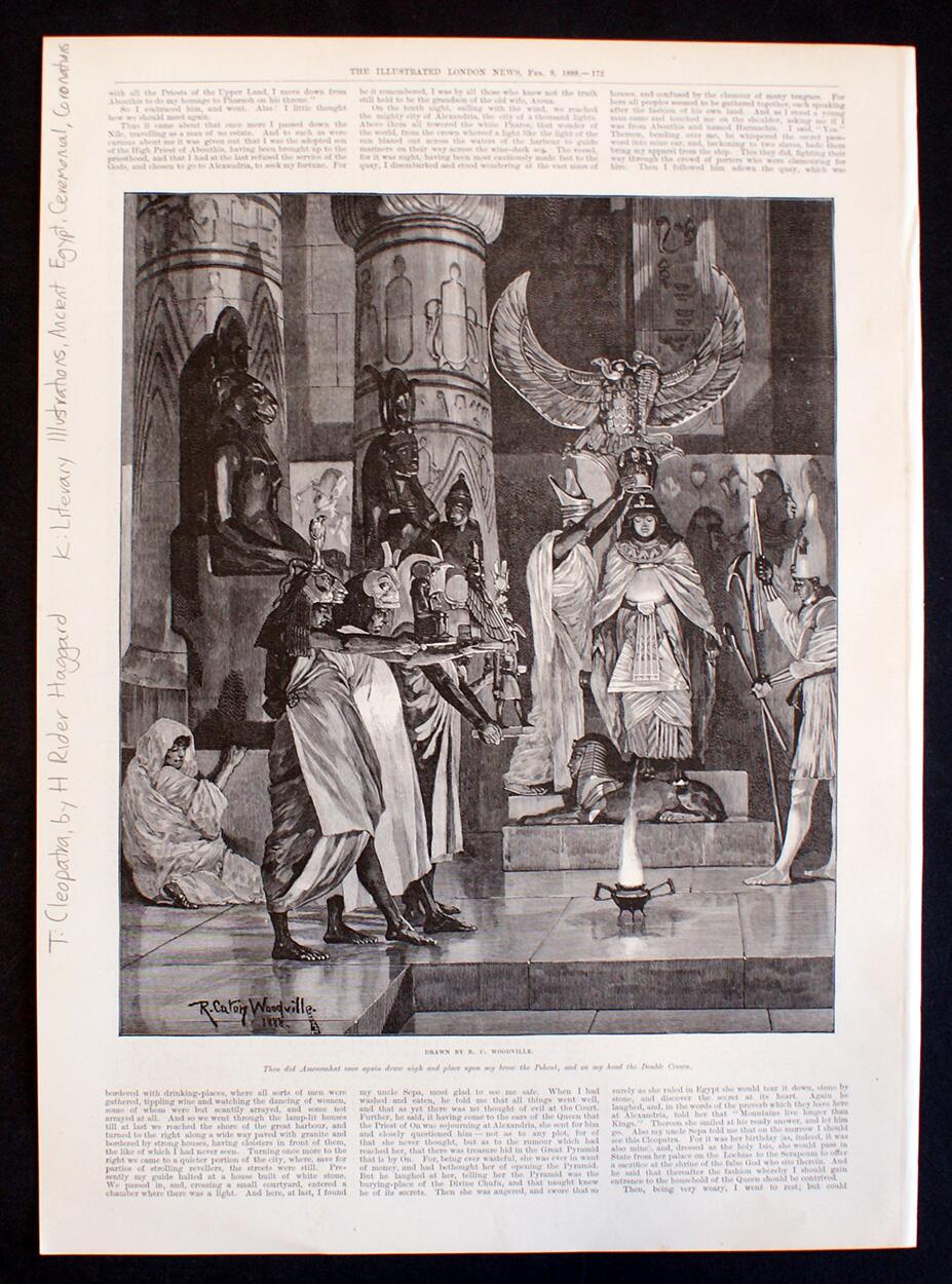 Cleopatra: The Double Crown art by Richard Caton Woodville Jr