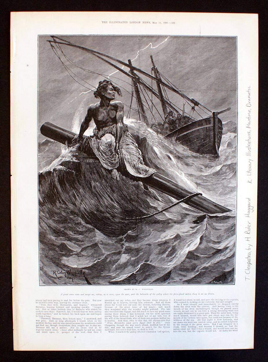 Cleopatra: A Great Wave art by Richard Caton Woodville Jr