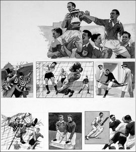 The Story of Soccer - Third Time Lucky art by Ralph Bruce